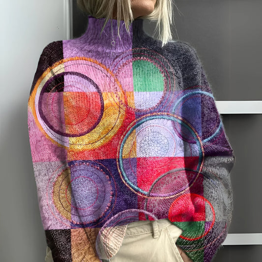 Mila | Pull col roulé coloré