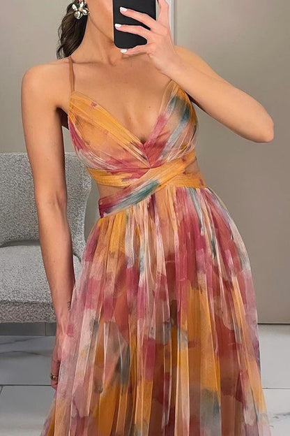 Vaëlia | Magnifique maxi-robe à imprimé floral