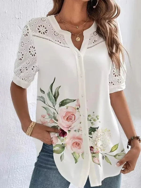 Ysolde | Chemise élégante à manches courtes