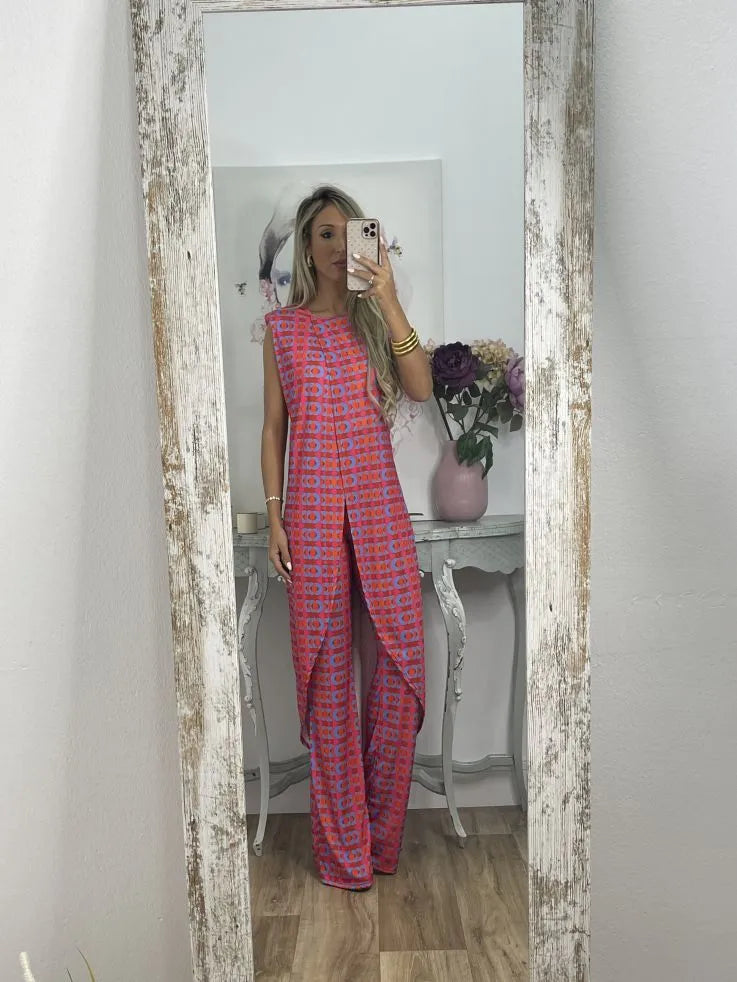 Gemma - Ensemble Confortables avec Imprimé Abstrait pour Femmes