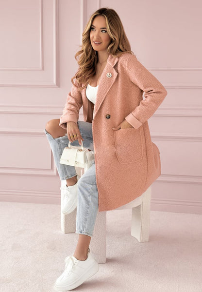 Louise - Manteau long décontracté avec poches