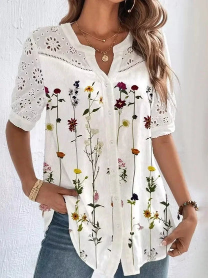 Ysolde | Chemise élégante à manches courtes