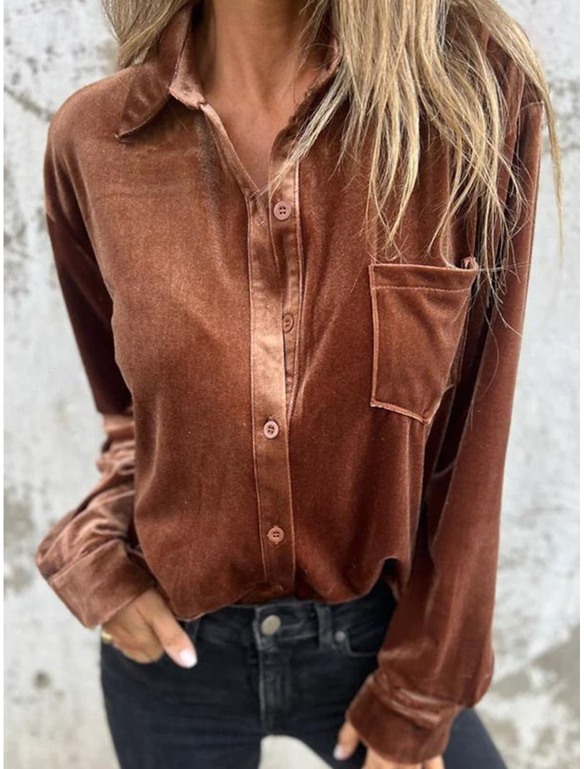 VIOLET | BLOUSE EN VELOURS