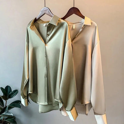 CAMICIA | BLOUSE EN SATIN POUR FEMMES