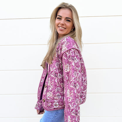 Veste Matelassée Florale Layla