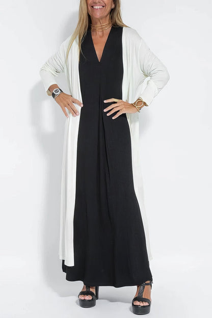 ELISE | Robe Longue Élégante avec Cardigan Offert